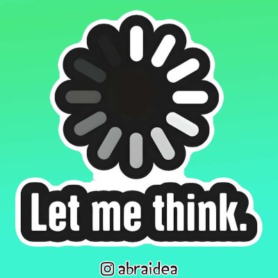 استیکر دای کات | Let Me Think