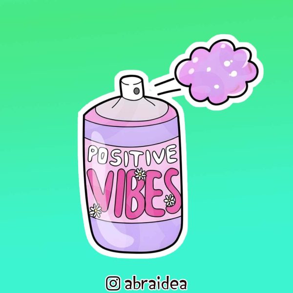 استیکر دای کات | Positive Vibes