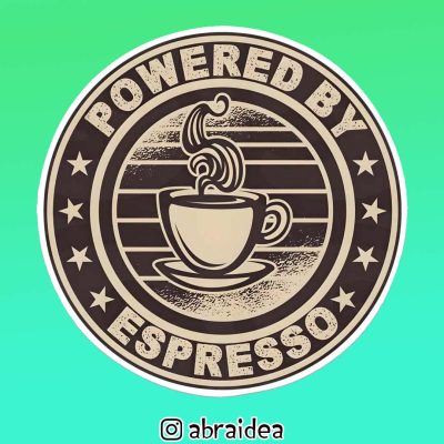 استیکر دای کات | Powered By Espresso